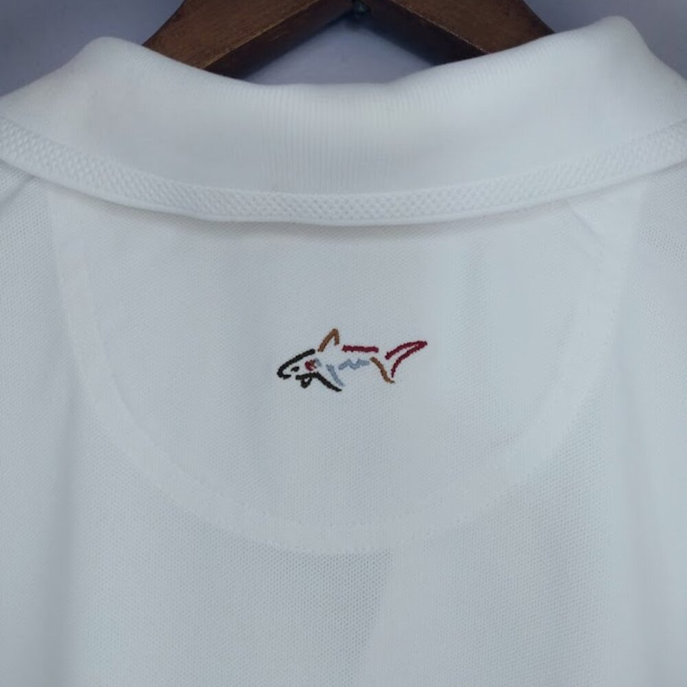 Greg Norman Golf Polo Shirt Mens XXL White Logo Play Dry Tech Performance NWT - Picture 7 of 12